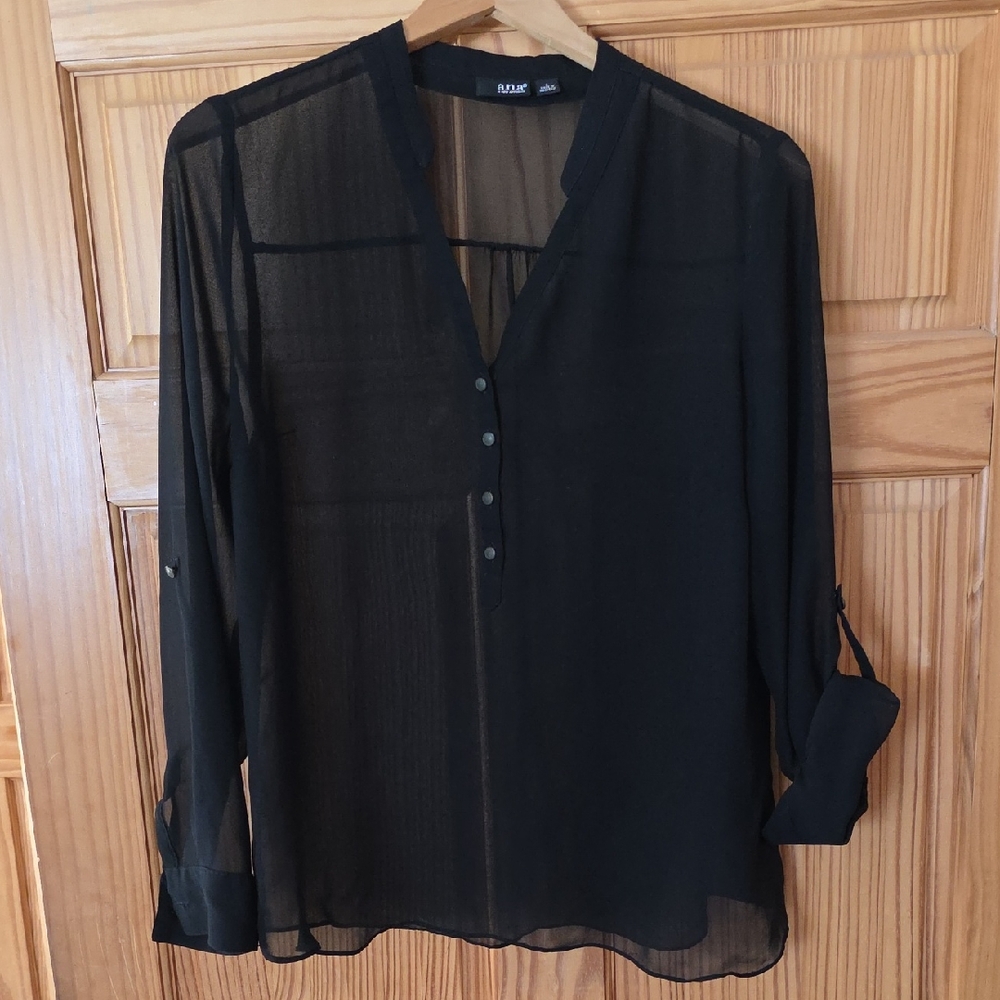 a.n.a Black and Brown Top